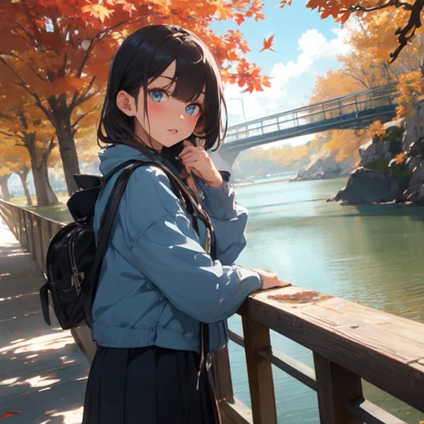 えっと。お兄さんも紅葉狩りに？