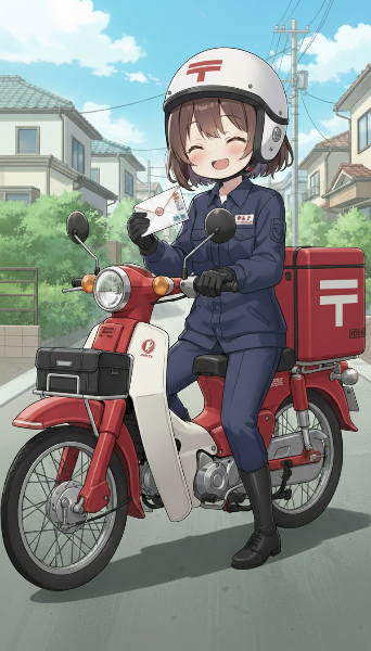 笑顔の郵便屋さん