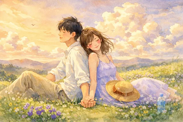 花畑で交わす永遠の約束