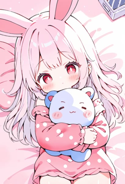 二度寝のウサ耳少女