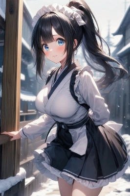 雪と少女