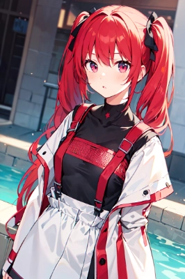 赤髪ツイン