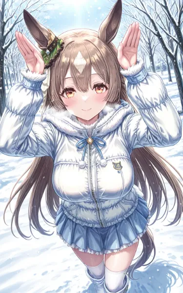 うさ耳ポーズのダイヤちゃん