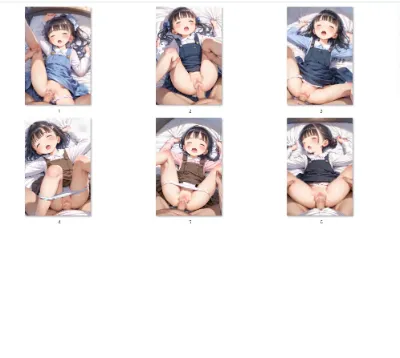 【サンプル】ジャンスカ〇リ〇リＪ〇ちゃんたちに正常位中〇し（6枚）