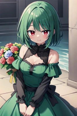 花束持ってほしいです…