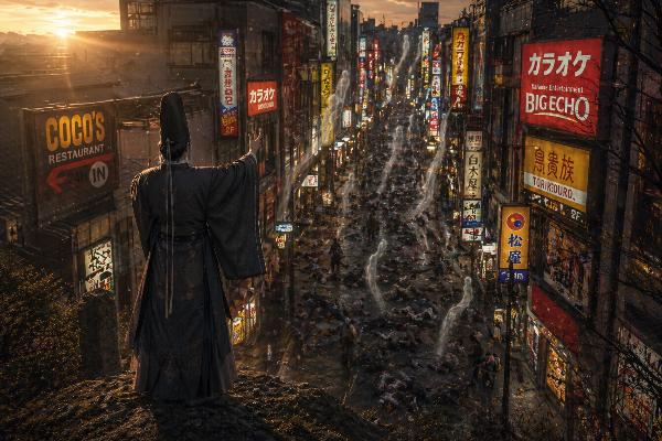 商店街で昇天回