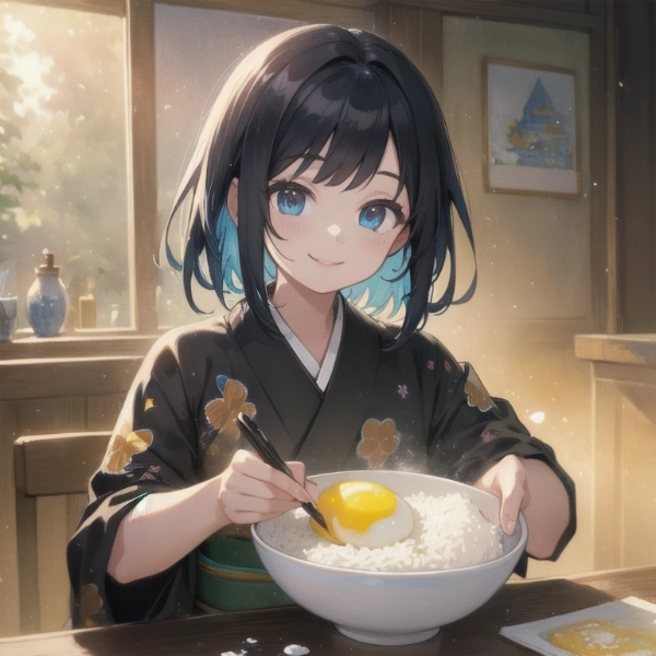 「今日も朝から卵かけご飯（どんぶり）」