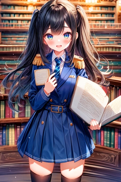 図書館にいる、うちの子＊その1(4枚)