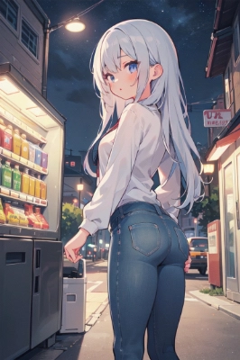 お題:自動販売機 ボツ絵