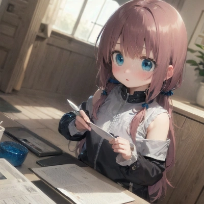 お勉強少女