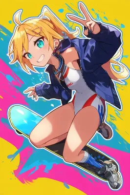 華麗なジャンプ