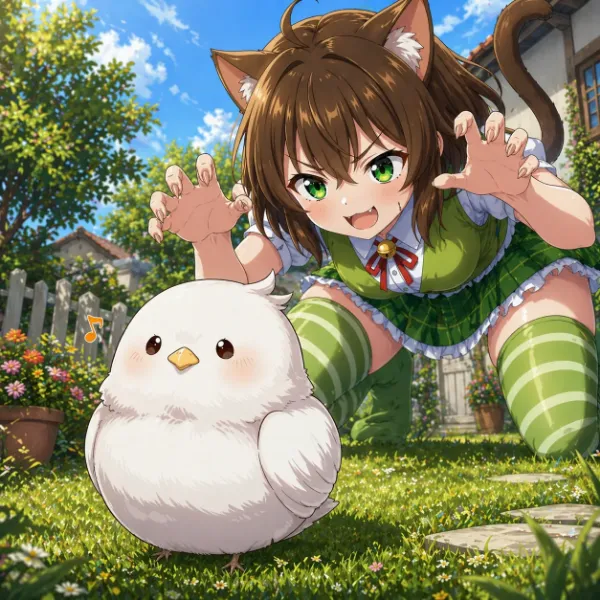 逃げて！