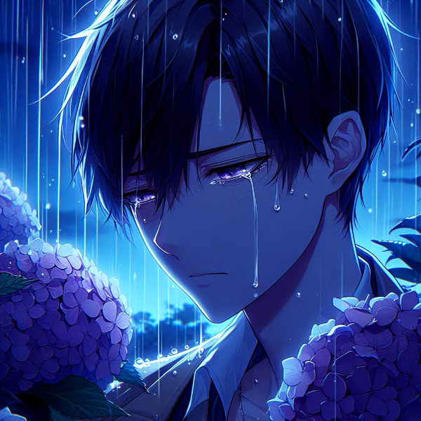 涙を流す、黒髪短髪男性…その1(13枚)