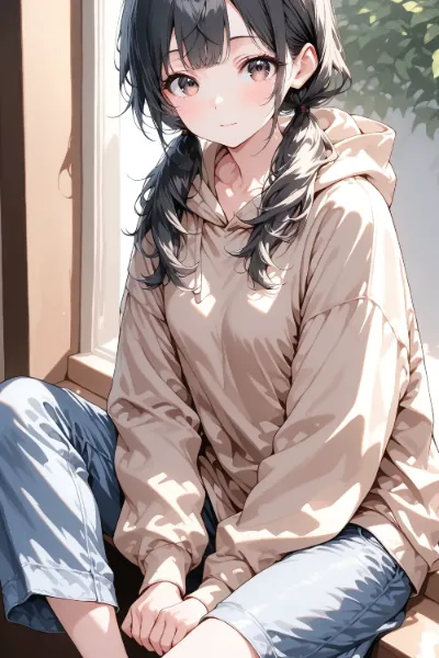窓辺の少女