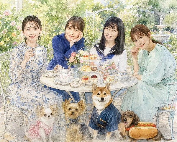 姉妹のアフタヌーンティー
