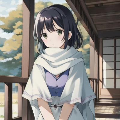ショールが似合う少女