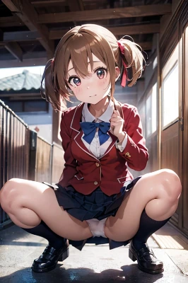 Hey...can you see my panties?
