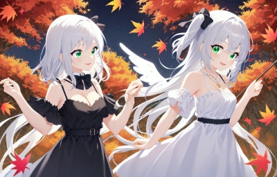 姉妹で紅葉狩りです！