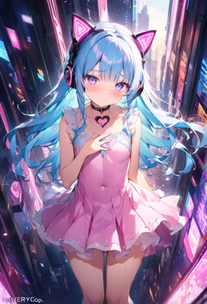 Y2K❤ネコ耳ヘッドホン