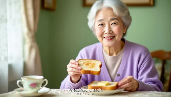 シルバー世代の朝、トーストの香り - The smell of toast in the morning for the silver generation