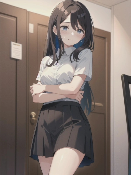 心配そうな女性