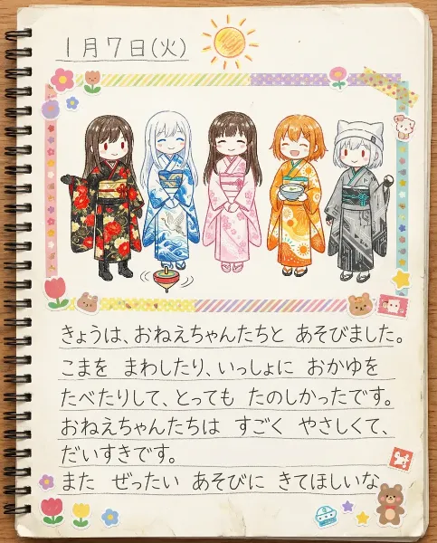 手帳の一ページ