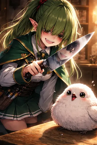 メカクレ牛刀