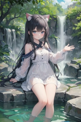 今から滝行！