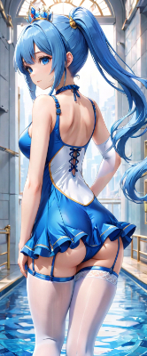 青髪姫の水着