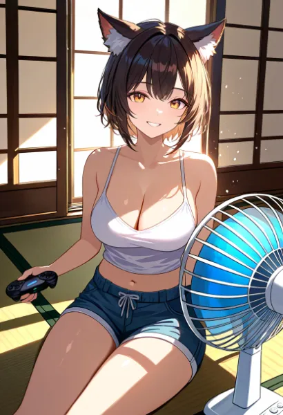 おばあちゃんの家で、親戚とゲーム