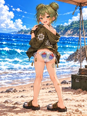 デニムの水着