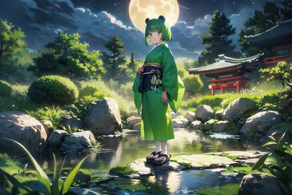 古池や蛙飛び込む水野音子其之三