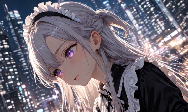 ハーフアップのメイドさん❤