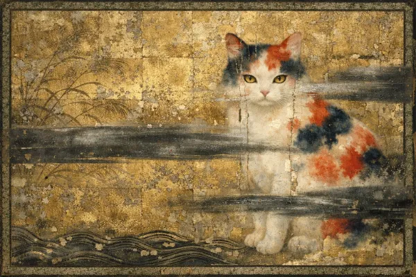 霧のヴェールに潜む三毛猫の秘密