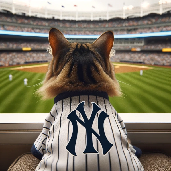 野球を見る猫さん