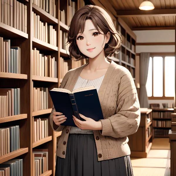 料理本を探す図書館好きの叔母