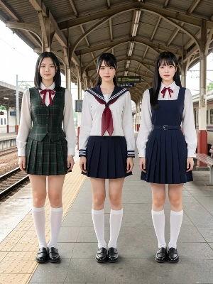 日本の春秋制服３種類