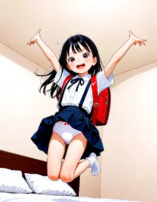 椿と逢瀬 #04 ベッドでジャンプ