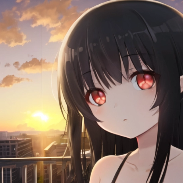 夕日