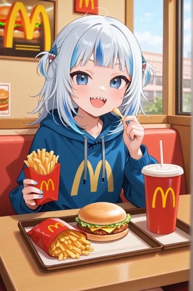 ガウル・グラ、マクドナルドでご満悦！