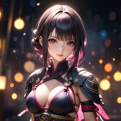幻想の光に輝く女戦士
