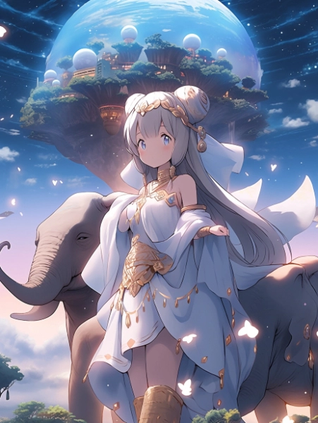 No.645 投稿作品MIX　象とアニマルガール✕プラネットウィーバー