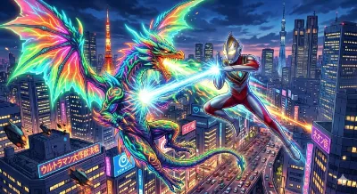 ウルトラマンvs蛍光怪獣ネオンドラ