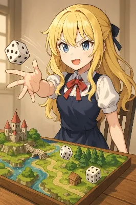 賽は投げられた!いざ勝負ですの!