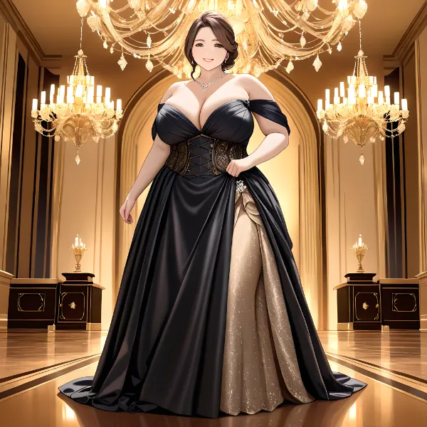 同窓会パーティーとコルセットドレスの気品