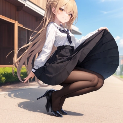 ロングスカート少女 #12