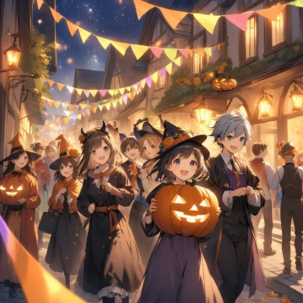 にぎやかなハロウィンパレード！