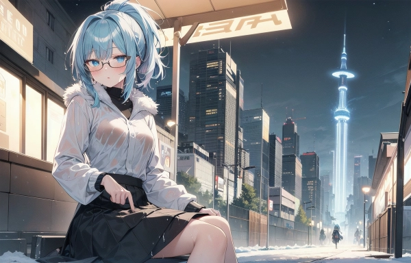 メガネ女子