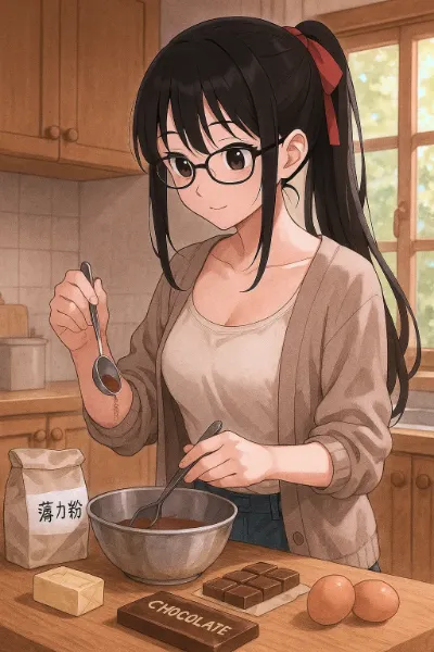 書記ちゃん、ガトーショコラを作る！