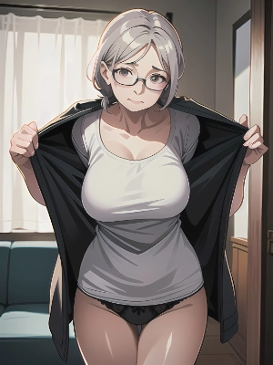 眼鏡の女性